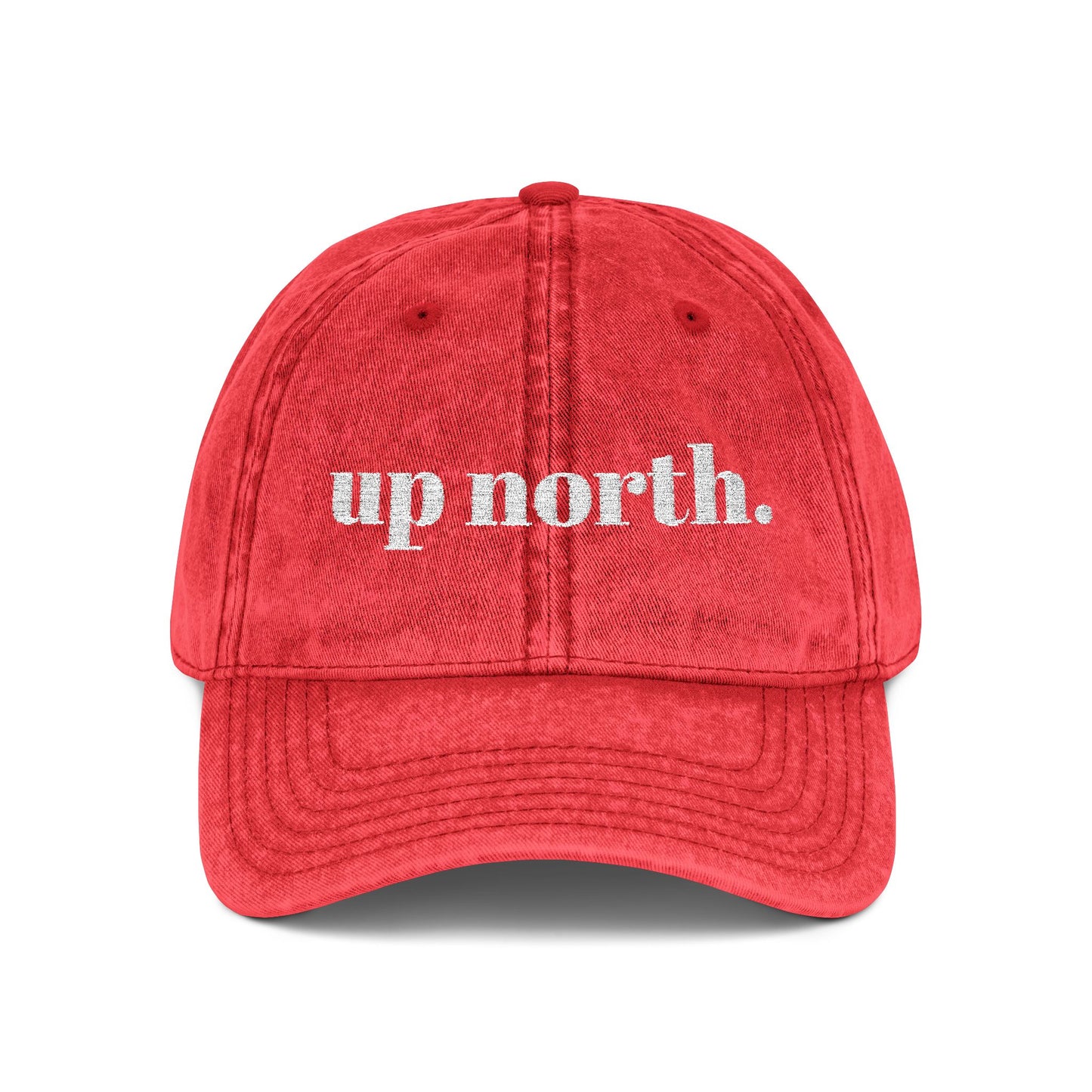 'up north.' — Distressed Dad Hat