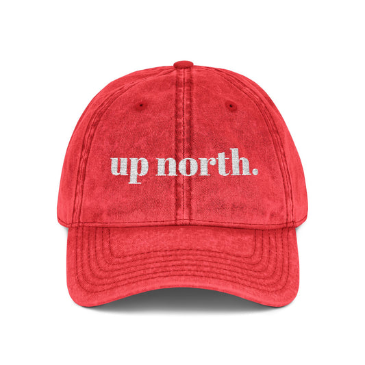 'up north.' — Distressed Dad Hat