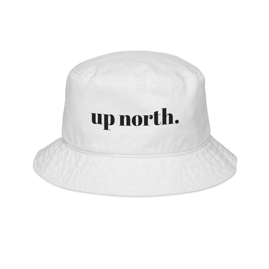 Up North. Bucket Hat (White)