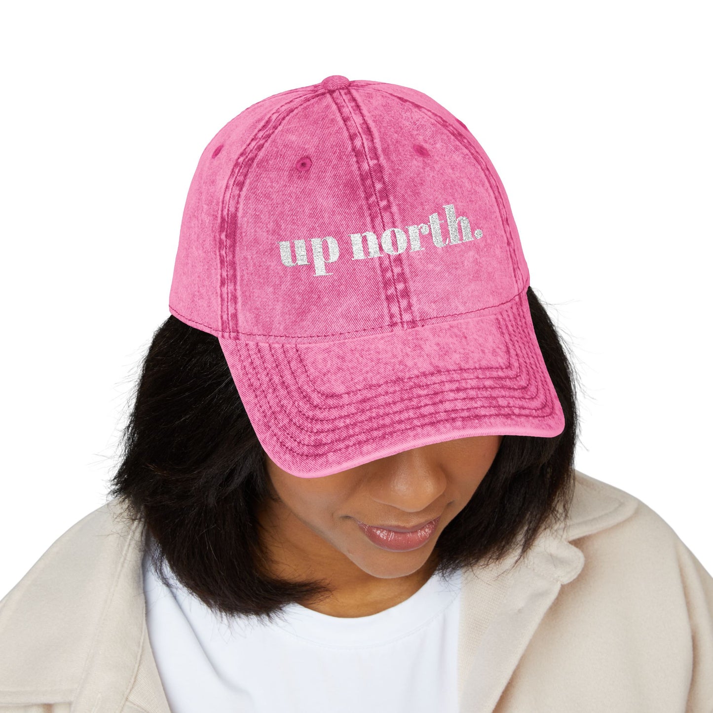 'up north.' — Distressed Dad Hat