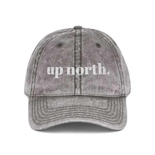 'up north.' — Distressed Dad Hat